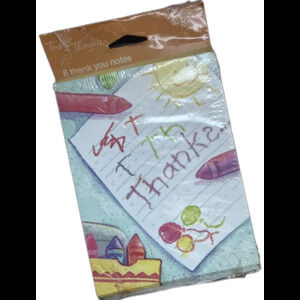 Thank You Cards And Envelopes Pack Of 8